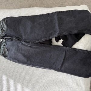 Abercrombie & Fitch Women’s Washed Black Relaxed Jeans